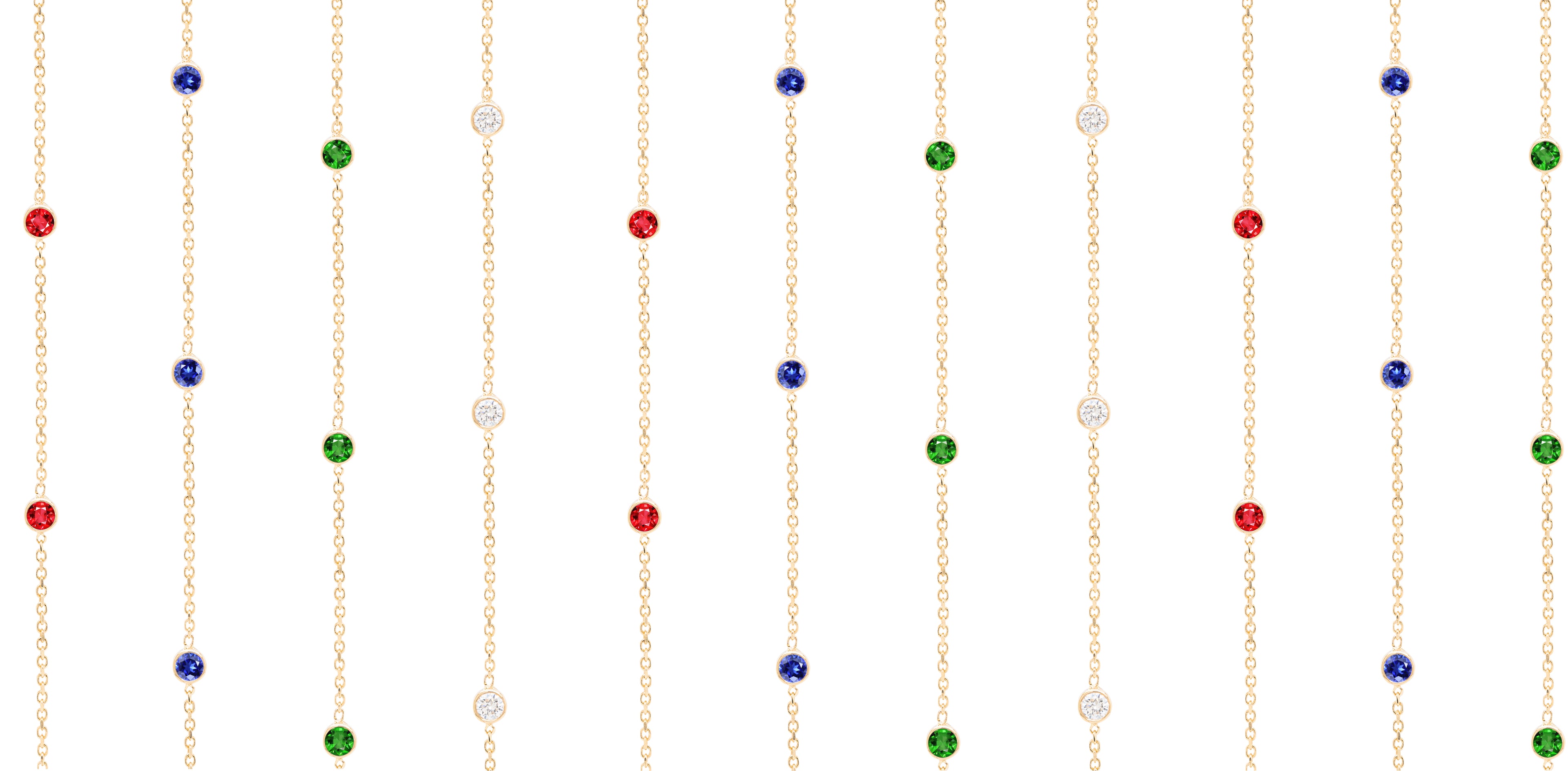 Tobi Gem - Get in Touch background banner chains with gemstones