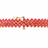 Ruby and Diamond 18 Carat Yellow Gold Bracelet