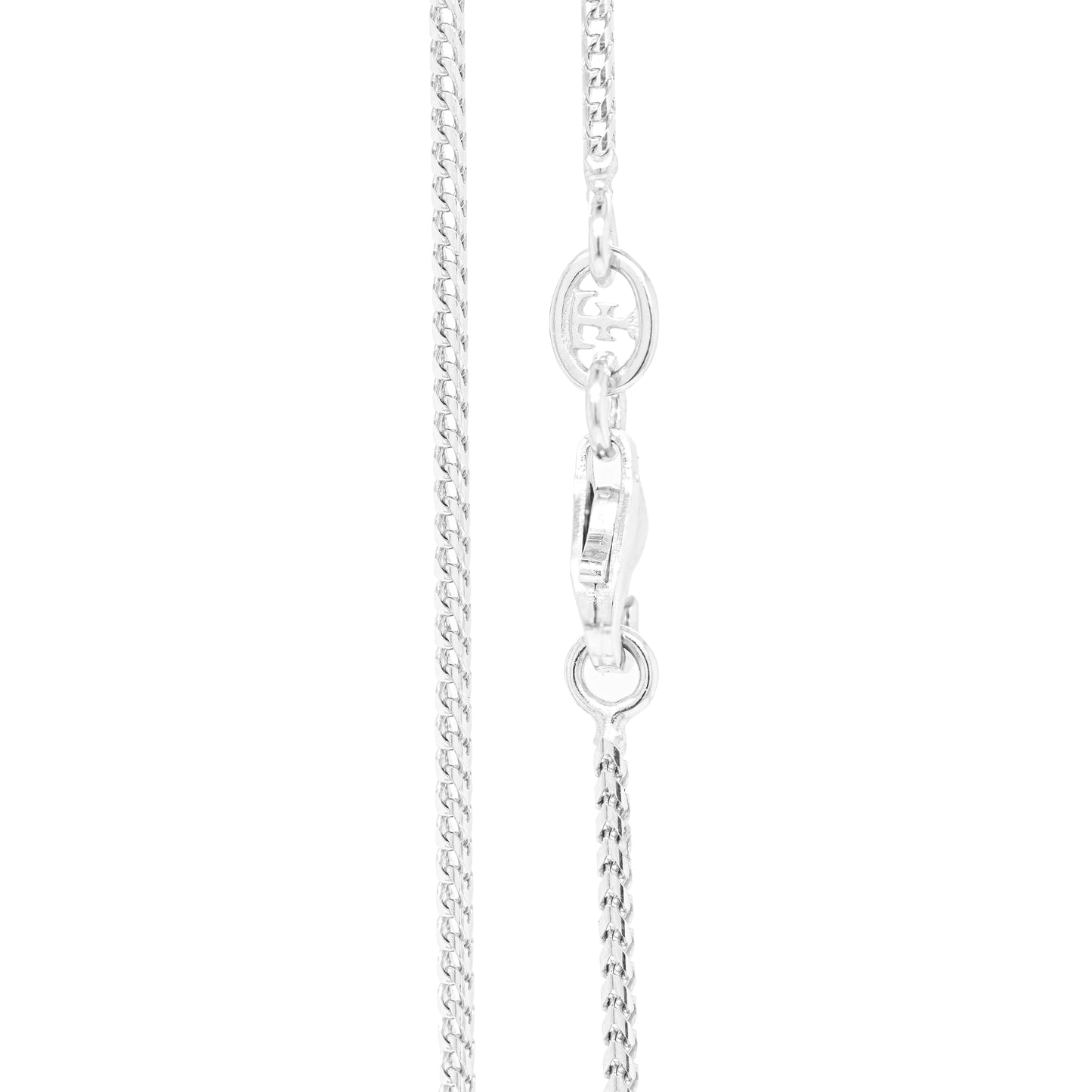 Theo Fennell 18 Carat White Gold Small Tod Cross Pendant and Chain