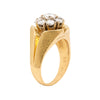 Vintage Diamond 18 Carat Yellow Gold Cluster Ring