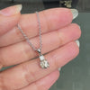 a video of 0.80ct Fancy Brown Diamond 18 Carat White Gold Two Stone Pendant