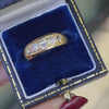video of Antique Old Cut Diamond 18 Carat Yellow Gold Five Stone Ring, 1886