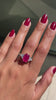 3.31ct Ruby and Diamond 18 Carat White & Yellow Gold Engagement Ring