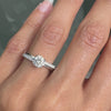 video of an  0.70ct D SI1 Round Brilliant Cut Diamond 18 Carat White Gold Engagement Ring