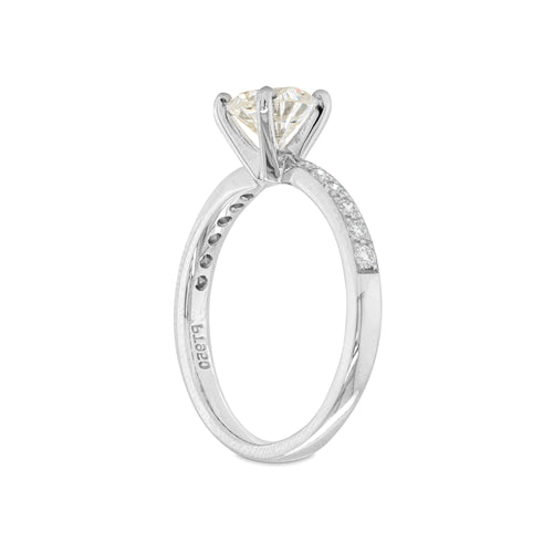 0.99 Carat Diamond Platinum Engagement Ring