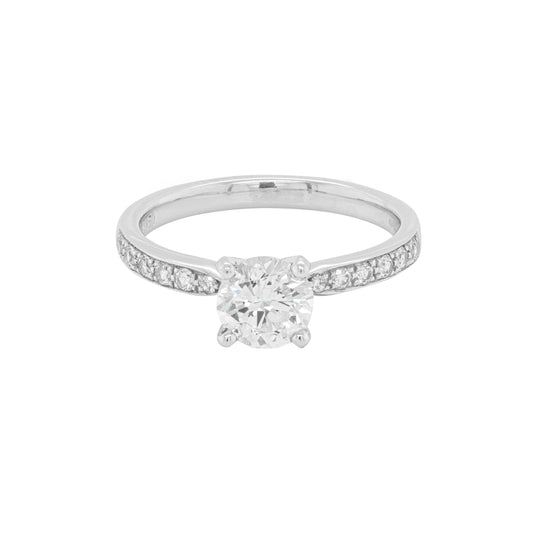 0.99 Carat Diamond Platinum Engagement Ring