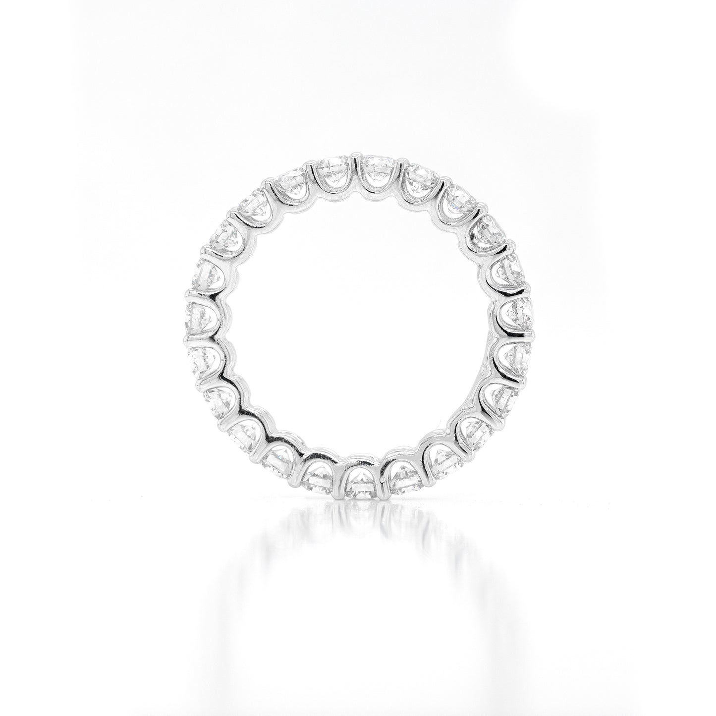 2.06ct Round Brilliant Cut Diamond 18 Carat White Gold Full Eternity Ring
