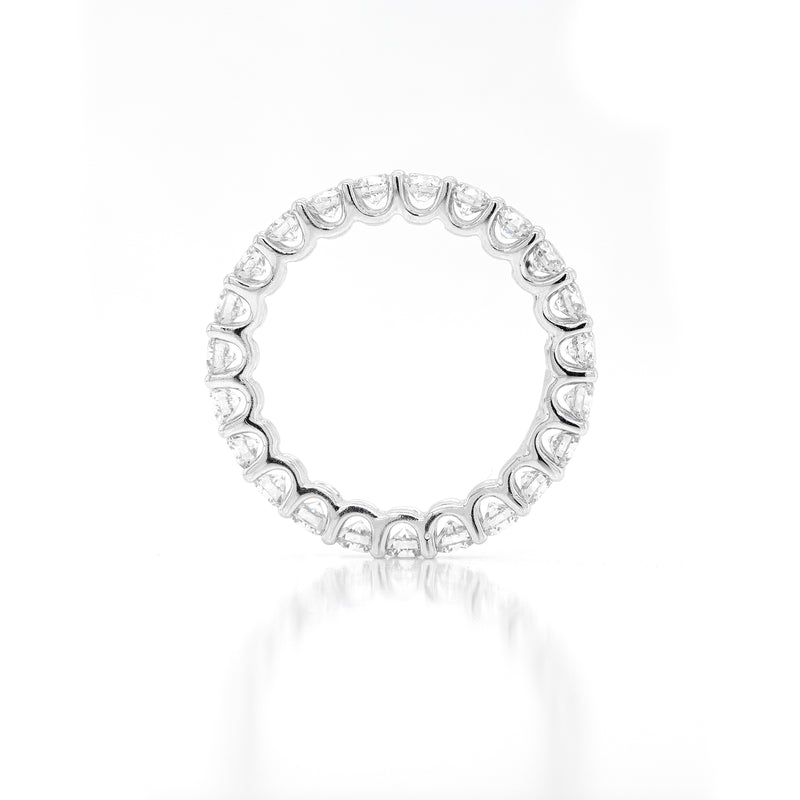 2.06ct Round Brilliant Cut Diamond 18 Carat White Gold Full Eternity Ring