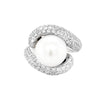 South Sea Pearl and Diamond 18 Carat White Gold Cocktail Ring