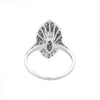 Old Cut Diamond Marquise Shaped Platinum Dress Ring