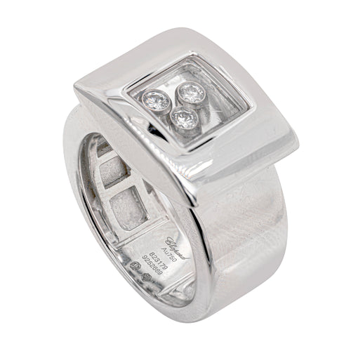 Chopard Happy Curves Diamond 18 Carat White Gold Ring