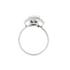 Vintage Art Deco Transitional Cut Diamond 18 Carat White Gold Engagement Ring