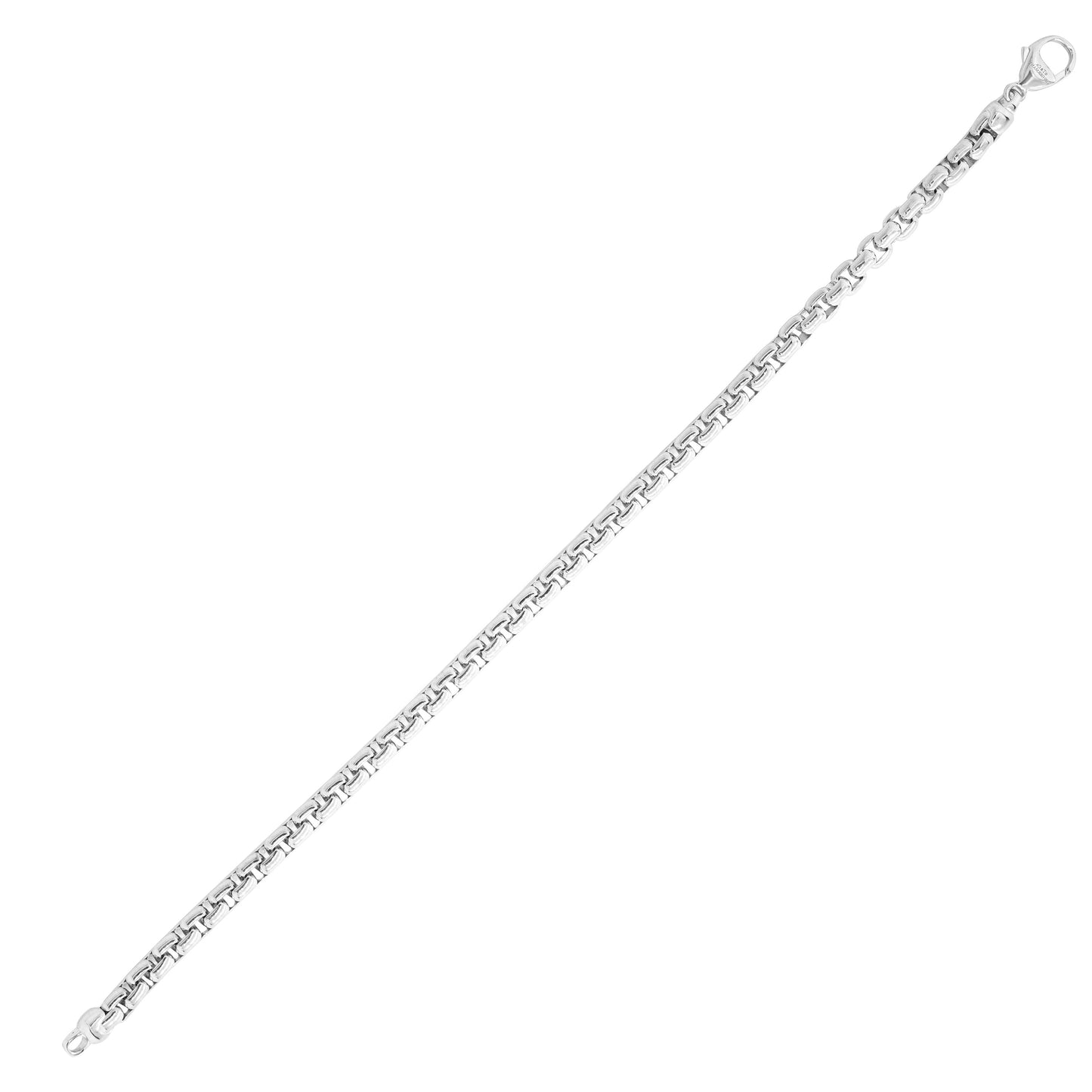 Tiffany & Co. 18 Carat White Gold Classic Box Chain Link Bracelet