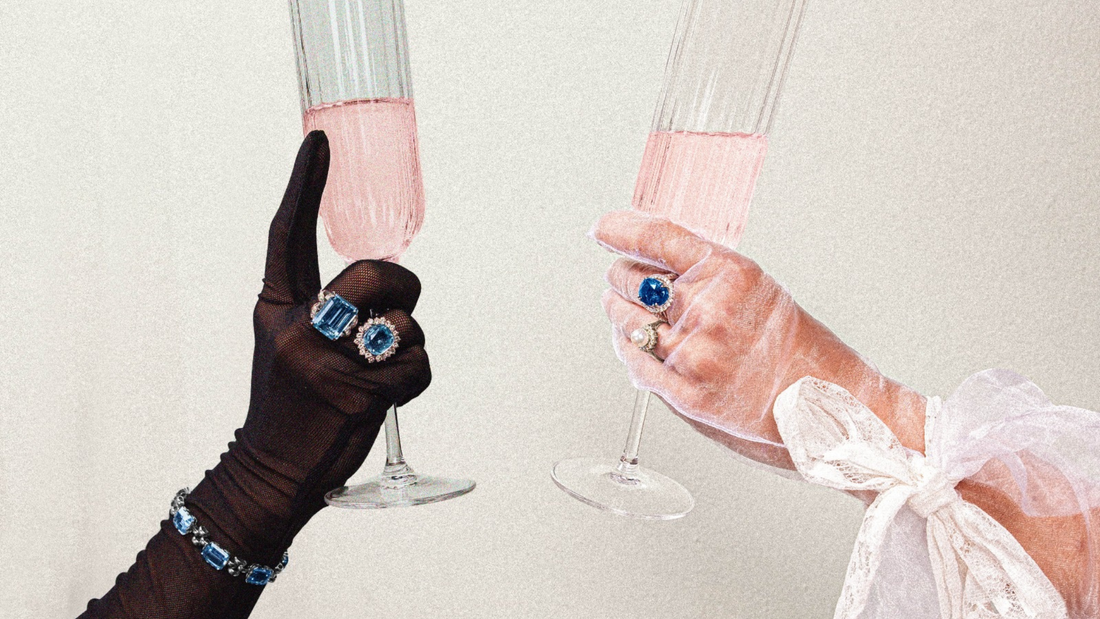 aquamarine rings on hands