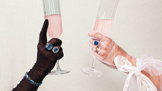 aquamarine rings on hands