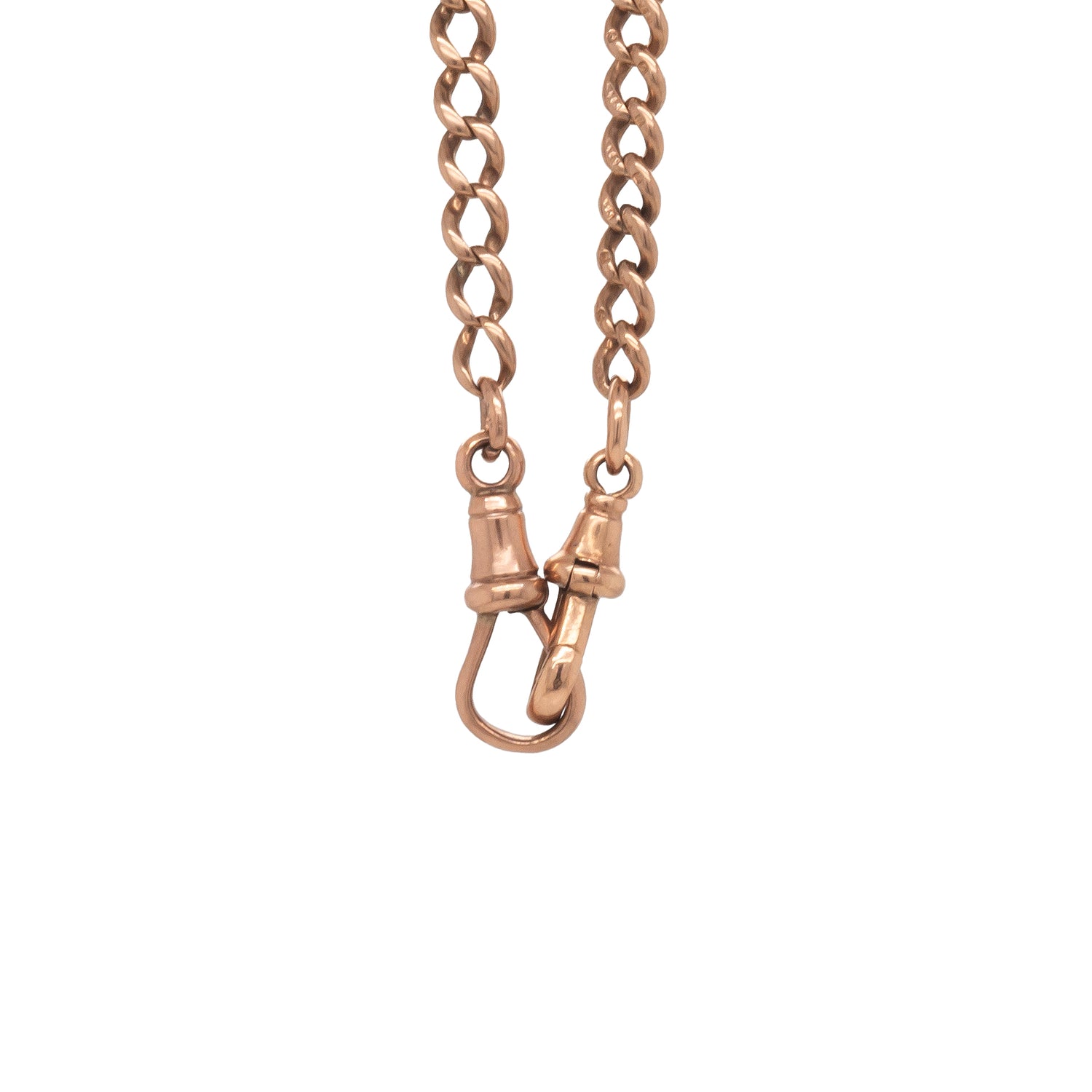 Victorian 9 Carat Rose Gold Antique Albert Chain, circa 1900's