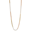 18 Carat White, Yellow and Rose Gold 15" Tricolour Popcorn Chain