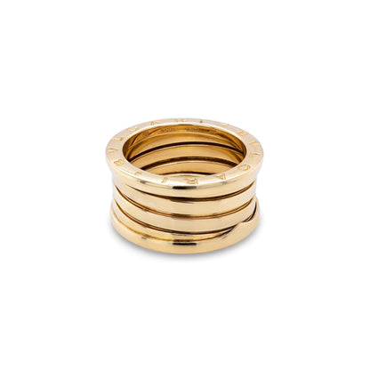 Bvlgari B.zero1 18 Carat Yellow Gold Wide 'Four-Band' Ring