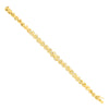 18ct yellow gold bracelet with 1.25ct diamonds set in alternating ‘X’ and bar links.