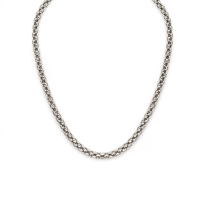 FOPE Prima 18 Carat White Gold Woven Chain Necklace