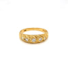 18ct Yellow Gold Five Stone Diamond Vintage Twist Ring