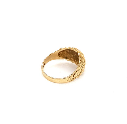 9ct Yellow Gold Shell Pattern Ring