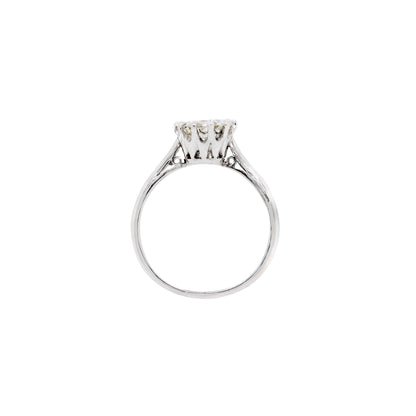 1.65ct old European cut diamond, masterfully mounted in a delicate eight claw, open back setting