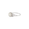 1.48ct Old Cut Diamond and Platinum Art Deco Vintage Engagement Ring