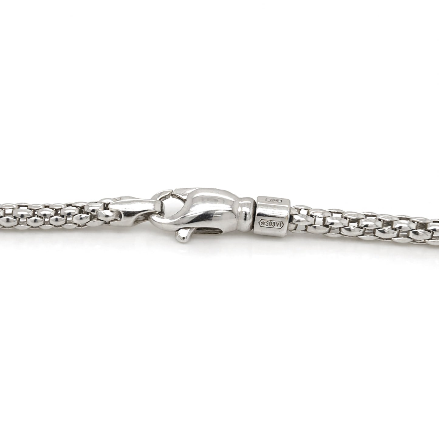 FOPE Prima 18 Carat White Gold Woven Chain Necklace