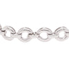 Diamond 18 Carat White Gold Circular Link Bracelet