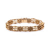 Antique 15 Carat Yellow Gold Gate Link Bracelet, Circa 1900