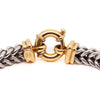 Platinum and 18 Carat Yellow Gold Franco Link Chain Bracelet