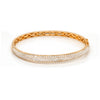 2.76ct Diamond and 18 Carat Yellow Gold Bangle Bracelet