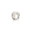 single Bvlgari B.zero1 18 Carat White Gold Small Hoop Earrings