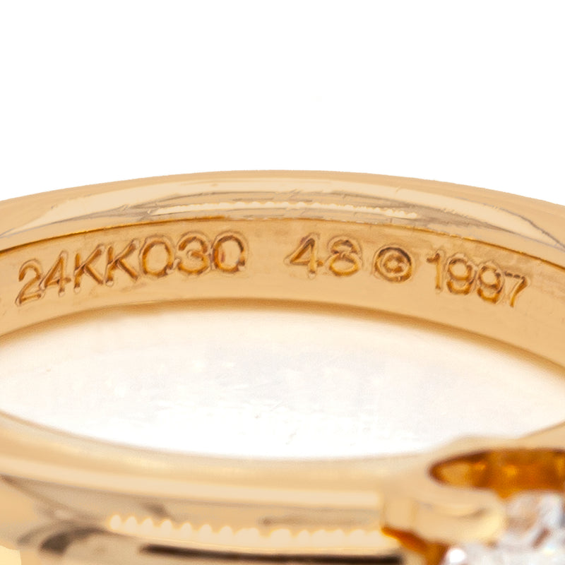 vintage 1997 cartier gold ring 