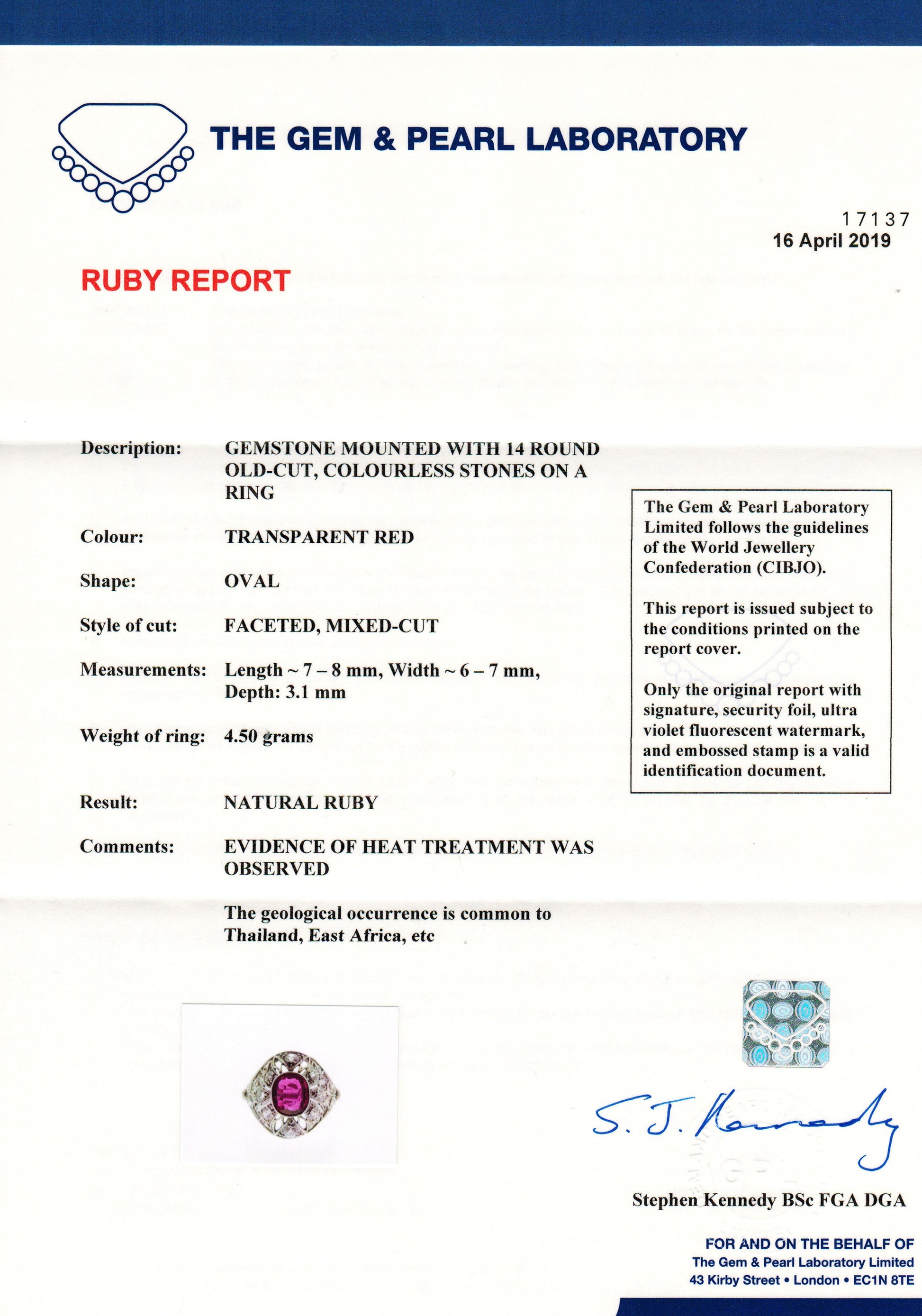 ruby gemstone report