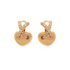 Chaumet Liens Diamond and 18 Carat Yellow Gold Heart and Kiss Clip-On Earrings