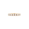 Diamond full eternity stacking band ring in 18ct yellow gold, featuring round brilliant cut diamonds in claw setting,.