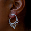Valente Milano 18ct White Gold and Diamond Chandelier Hoop Earrings