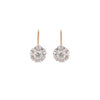 14ct Rose and White Gold 0.54 Carat Diamond Drop Earrings