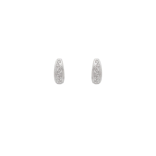 Diamond and Cultured Pearl 18 Carat White Gold Day and Night Dangle Earrings