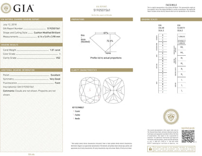 Diamond grading report certificate