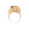 9 Carat Yellow Gold Abstract Vintage Cocktail Ring