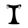 4.04 Carat Cushion Shape Aquamarine and Diamond 18ct Gold Stud Earrings