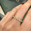 0.57ct Diamond and 18 Carat Yellow Gold Full Eternity Stacking Ring