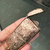 Antique Engraved Vesta Case &  Sovereign Coin Holder in 9 Carat Rose Gold, 1900