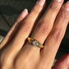 Old Mine Cut Diamond 18 Carat Yellow Gold Solitaire Gents Ring, Chester 1938