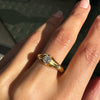 Old Mine Cut Diamond 18 Carat Yellow Gold Solitaire Gents Ring, Chester 1938