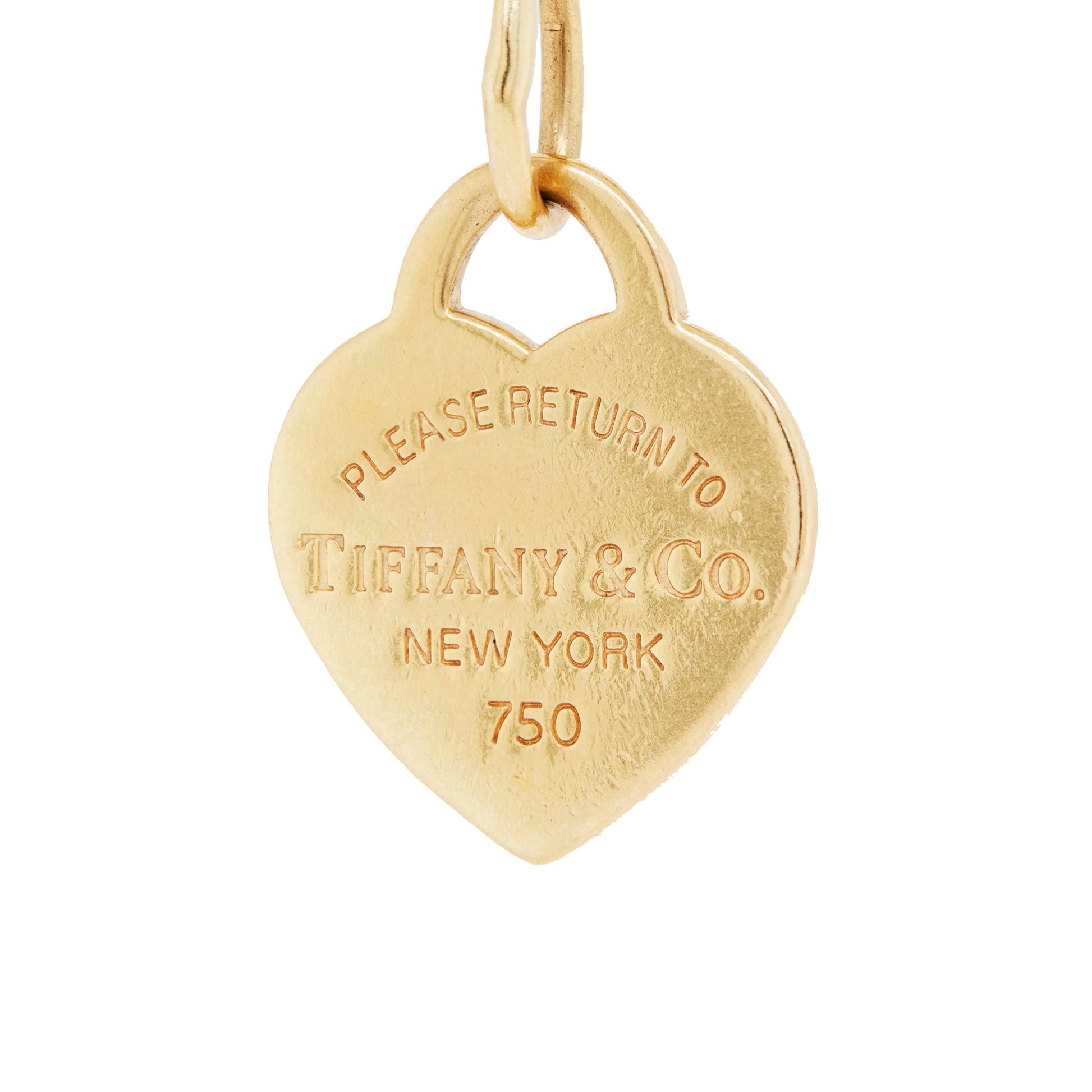 Tiffany & Co. 18 Carat Yellow Gold Chain Diamond Charm Bracelet