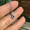 Blue Sapphire and Diamond 18 Carat White Gold Pendant Necklace